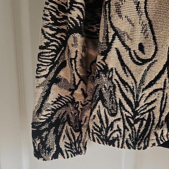 Vintage New Identity Women's Equestrian Thick Cotton Tapestry Jacket Small - Picture 6 of 16